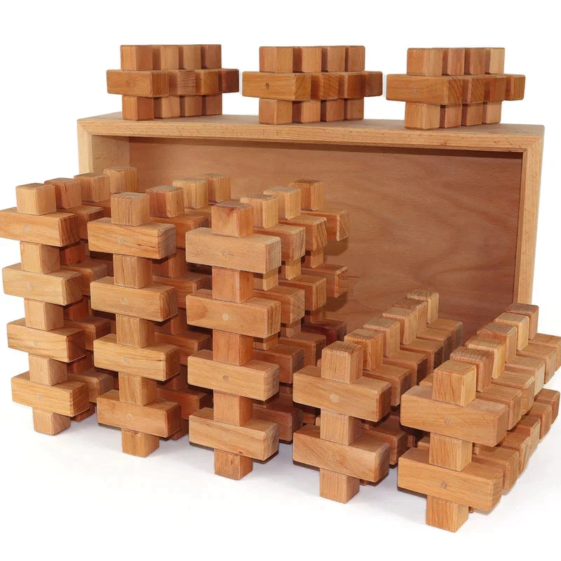 Bauspiel Plus Building Blocks In Wooden Box (36 Pieces) - Image 2