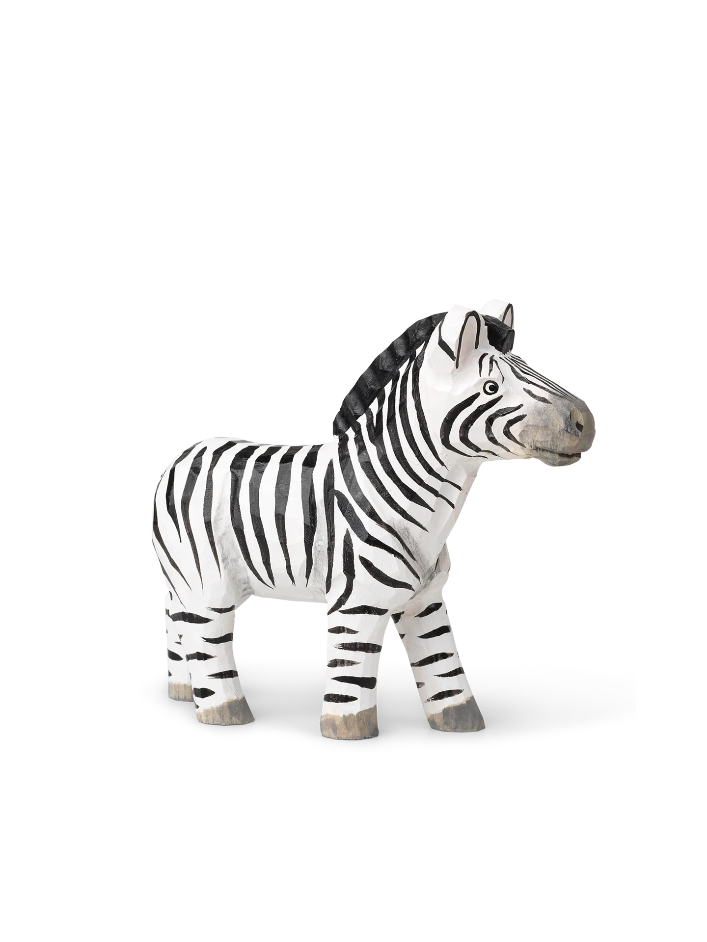 Ferm LIVING Hand Carved Wooden Zebra - Image 2