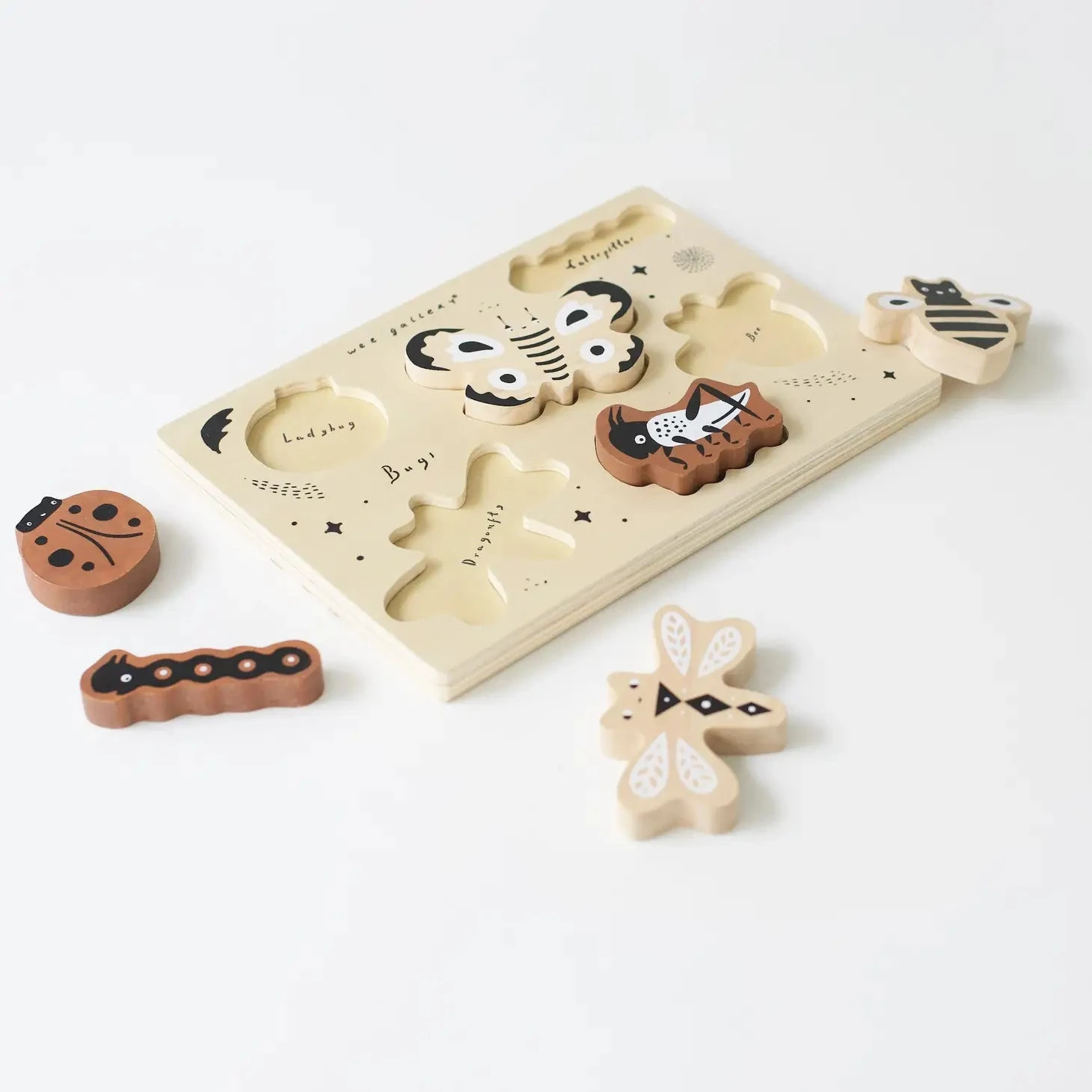 Wooden Tray Puzzle - Bugs - Image 2