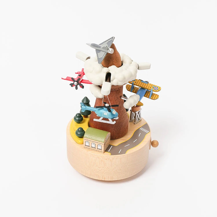 Wooden Airplane Music Box - Image 3