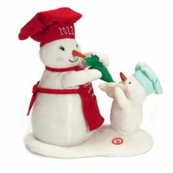 Hallmark Animated Musical Can't Wait For Cookies Snowman Techno Plush