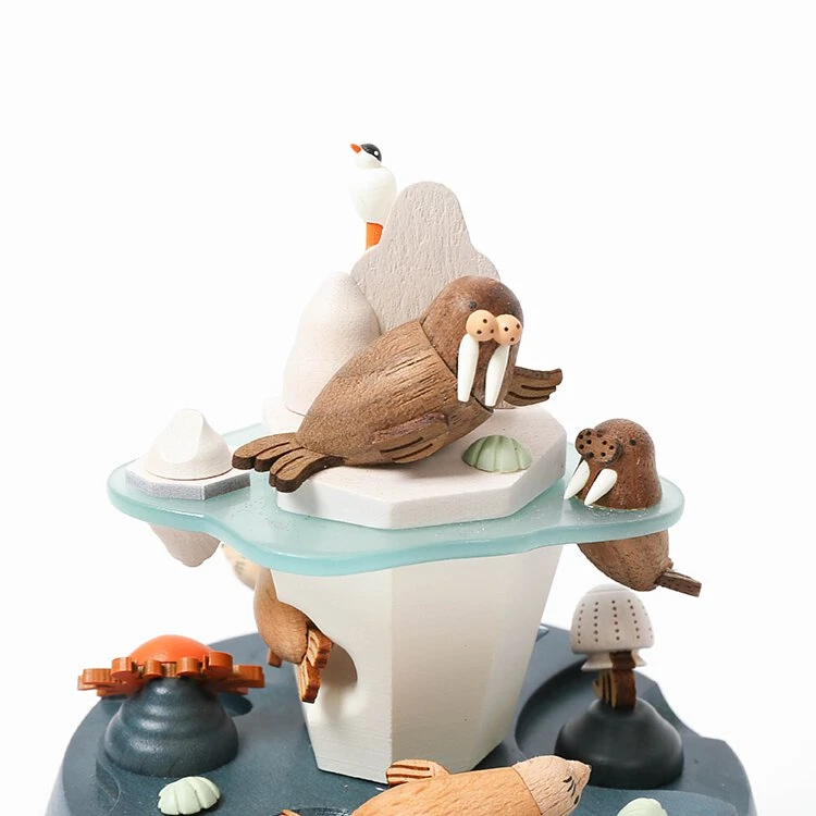 Wooden Arctic Music Box - Image 6