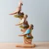 Handmade Wooden Bird Tree