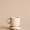 Small Wooden Tea Cup & Saucer