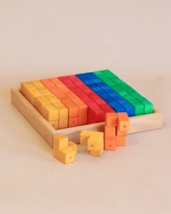 Bauspiel Colored Corner Blocks (50 Pieces)