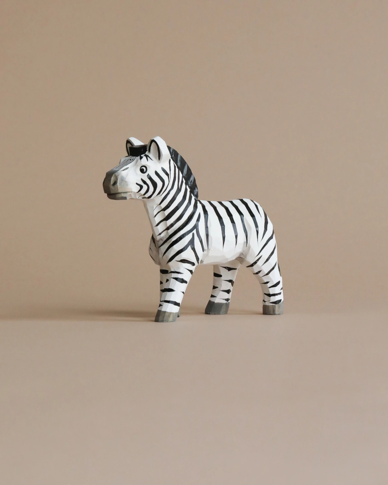 Ferm LIVING Hand Carved Wooden Zebra