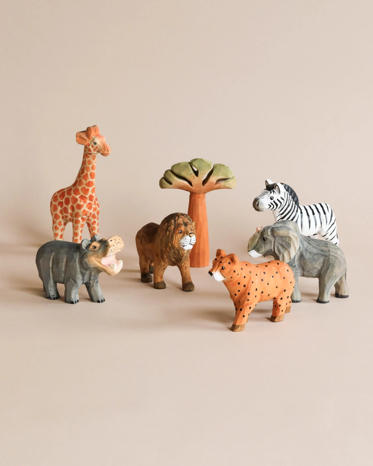 Ferm LIVING Hand Carved Wooden Zebra - Image 4