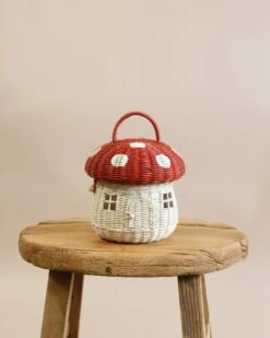 Olli Ella | Red Mushroom Basket