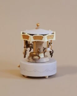 Wooden Carousel Music Box
