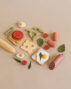 Sabo Concept Handmade Wooden Breakfast Set