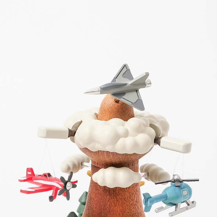 Wooden Airplane Music Box - Image 4