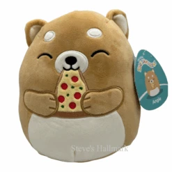 Squishmallow Angie The Shiba Inu With Pizza I Got That 12" Stuffed Plush By Kelly Toy