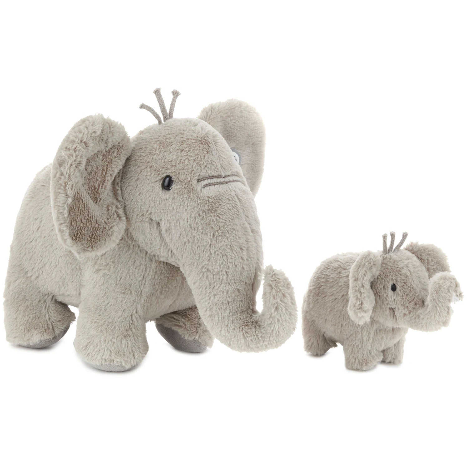 Hallmark Big And Little Elephant Singing Stuffed Animals With Motion, 8" - Image 2