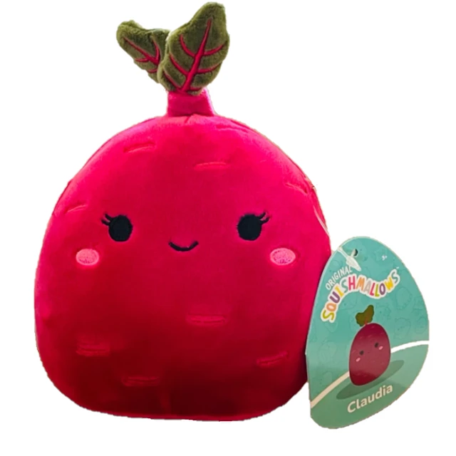 Squishmallow Claudia The Red Beet 5" Stuffed Plush By Kelly Toy