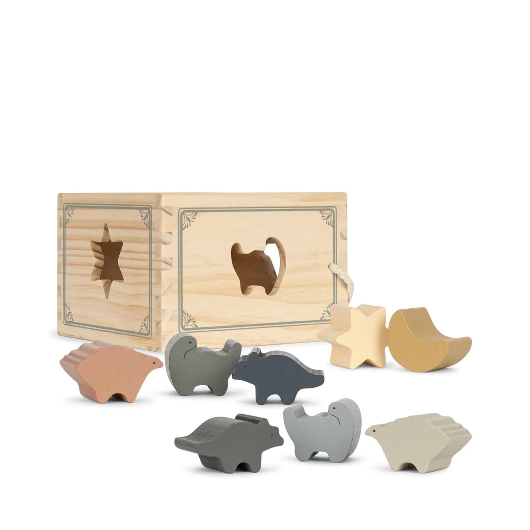 Konges Sløjd Wooden Dinosaur Shape Sorter - Image 3