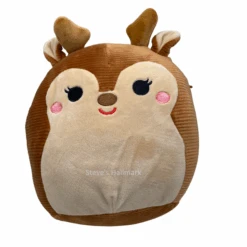 Christmas Squishmallow Darla Corduroy Reindeer With Blush 8" Stuffed Plush By Kelly Toy