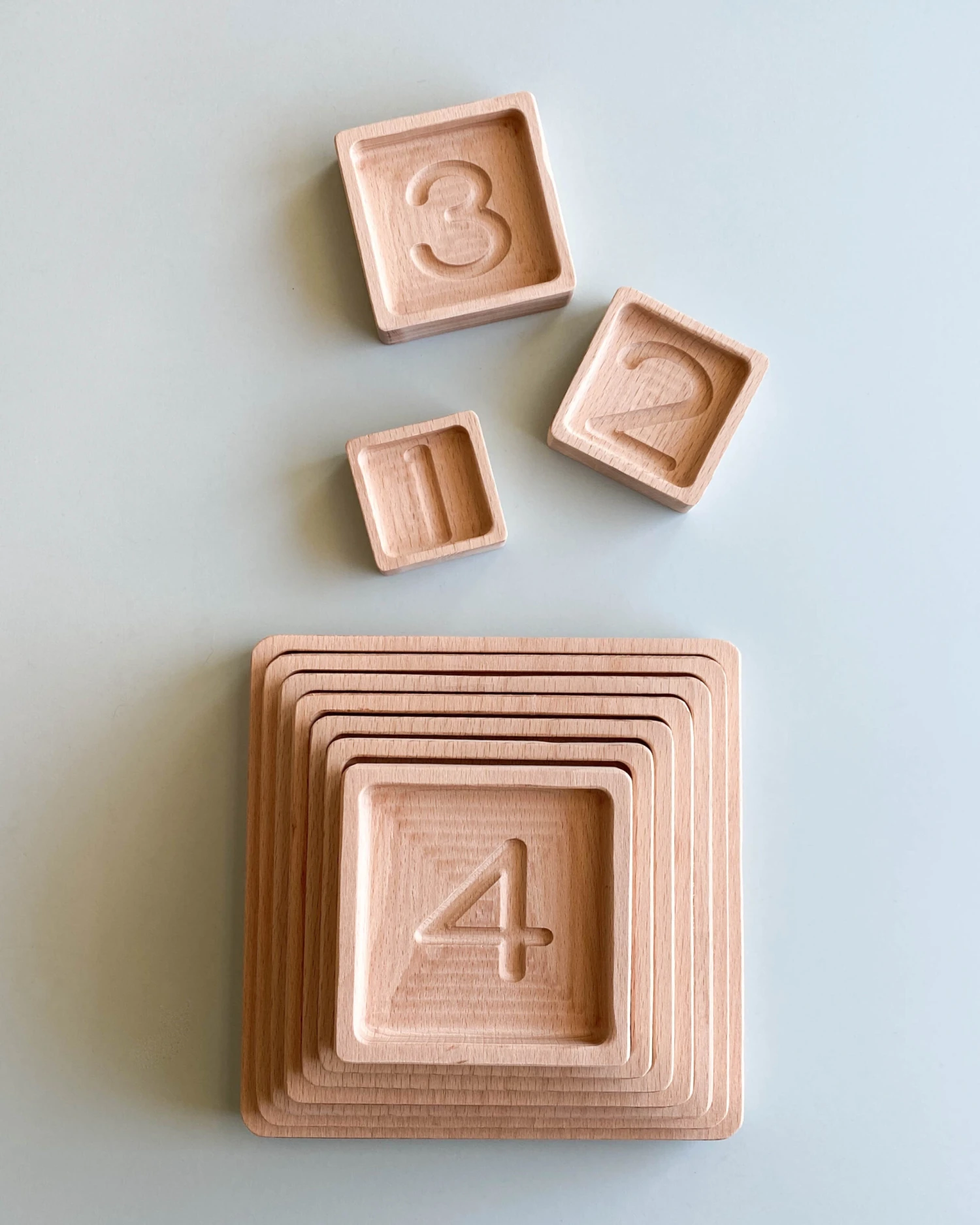 The Original Wooden Pyramid Counting Trays - Made In USA - Image 3