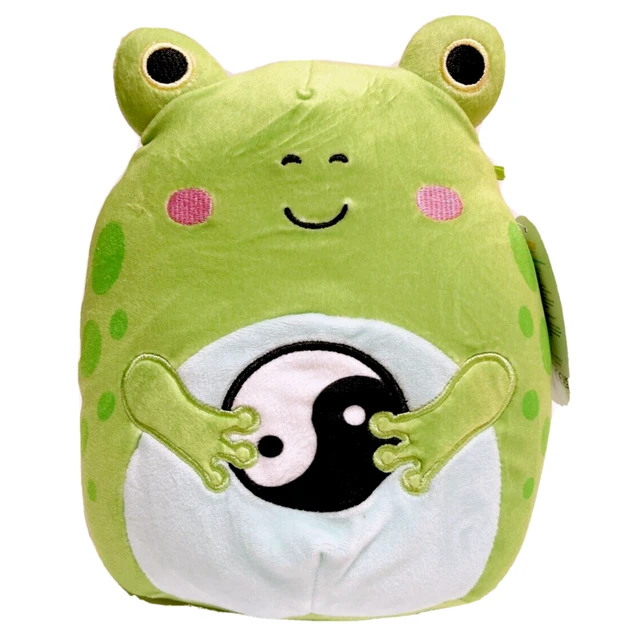 Squishmallow Micha The Green Frog I Got That Yinyang Sign 8" Stuffed Plush By Kelly Toy
