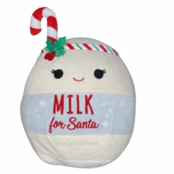 Christmas Squishmallow Arlene Milk For Santa With Candy Cane 5" Stuffed Plush By Kelly Toy