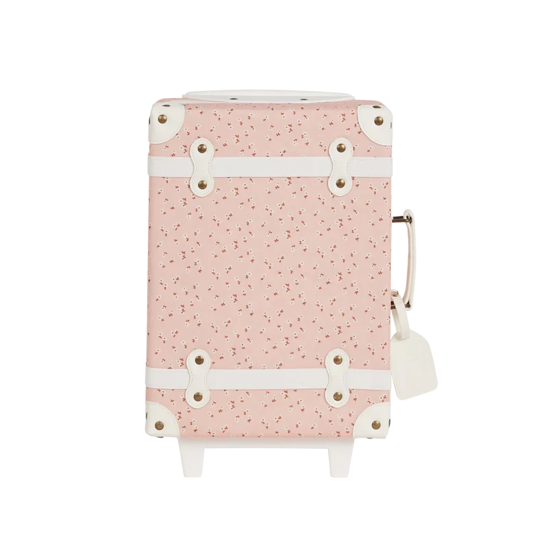 Olli Ella See-Ya Suitcase - Pink Daisies - Image 5