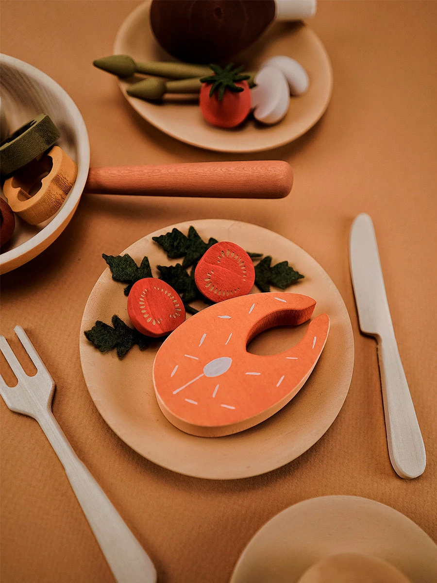 Sabo Concept Handmade Wooden Dinner Set - Image 4