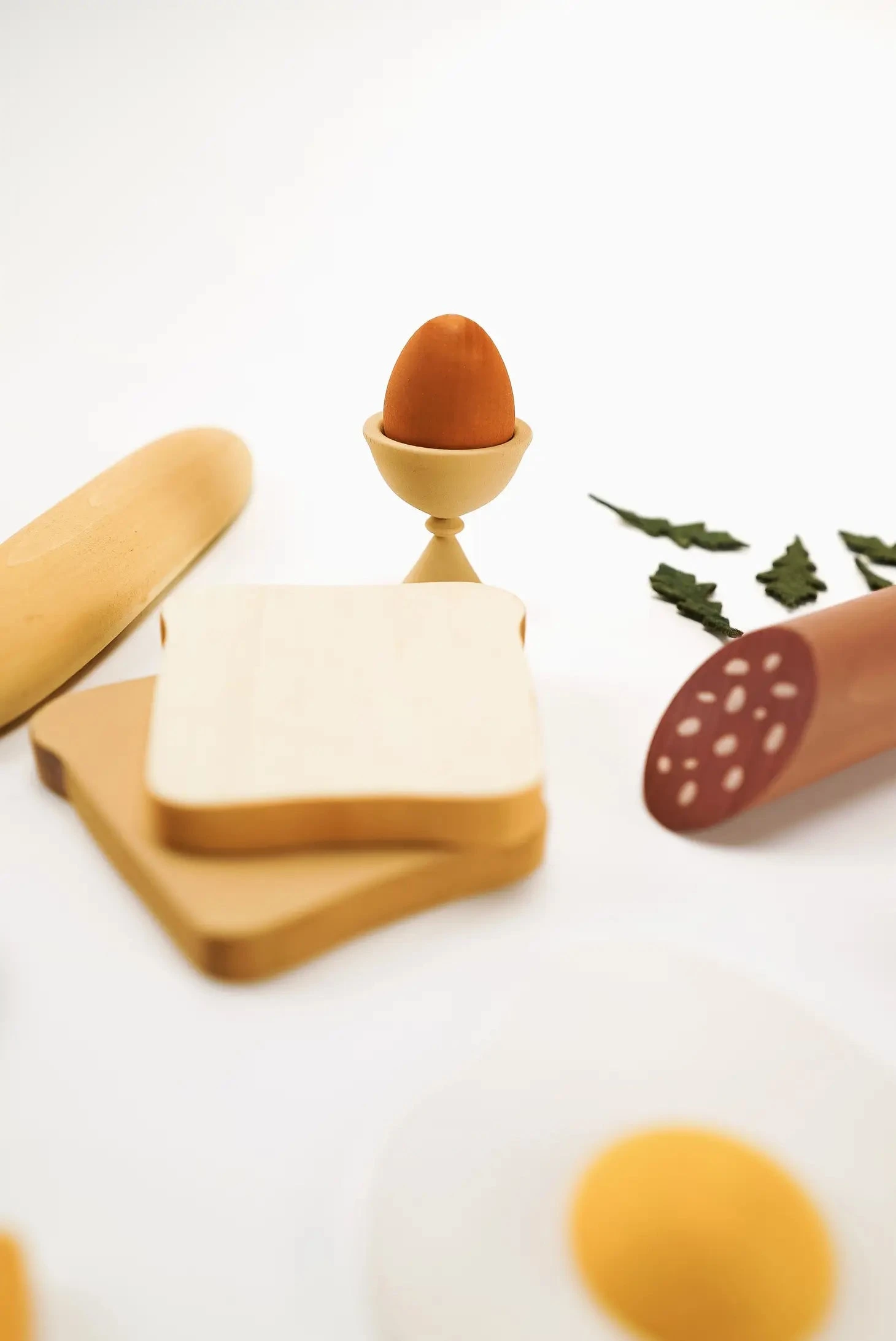 Sabo Concept Handmade Wooden Breakfast Set - Image 3