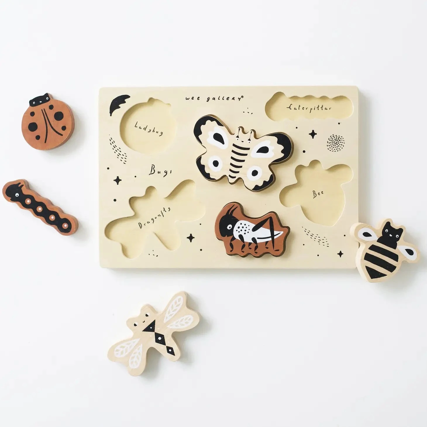 Wooden Tray Puzzle - Bugs - Image 4