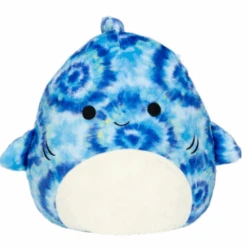 Squishmallow Luther The Blue Shark 12" Stuffed Plush By Kelly Toy