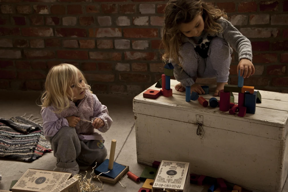 Wooden Rainbow Blocks In Tray - 54 Pcs - Image 4